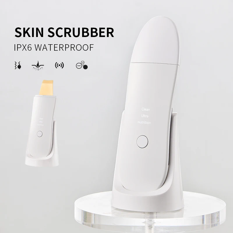 Home Use Facial Beauty Massage Beauty Device Ultrasonic Skin Scrubber