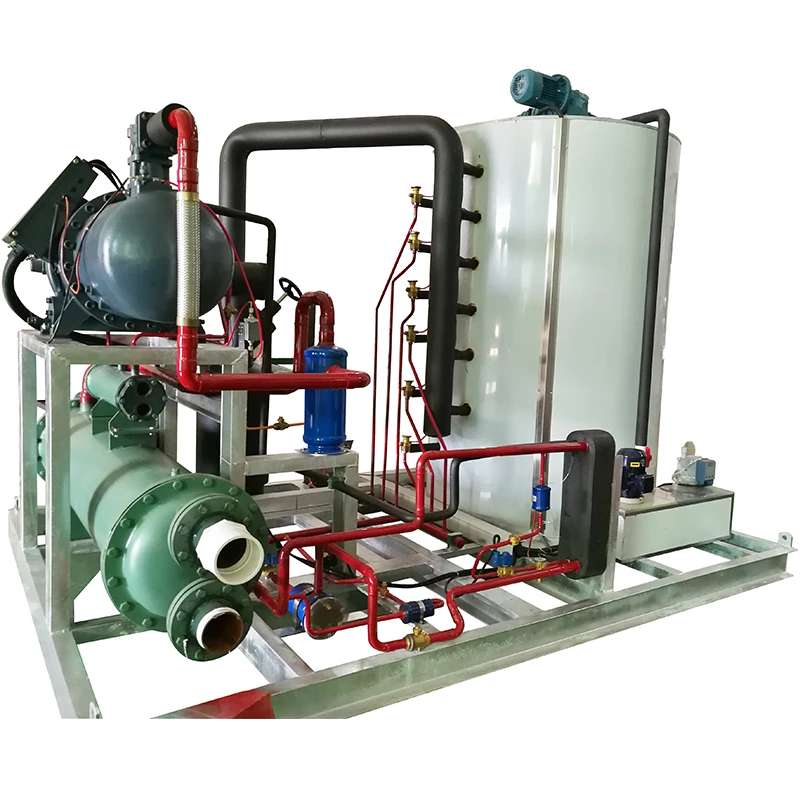 China Cheap Ice Maker 5 Ton Flake Ice Machines Industrial Ice Making Machine Flake For Chemical Dyes Biological Research Etc