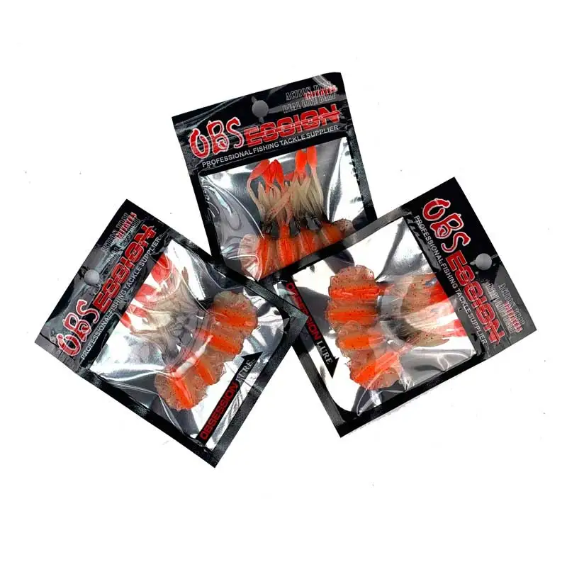Soft Resealable Mylar Plastic Fishing Lure Pouch Bait Packaging Bags