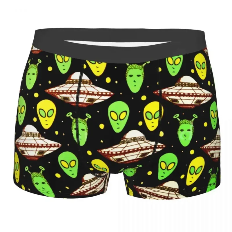 odm dropping alien ET 3d print service underwear men UFO Digital print on demand all over print underpants Personalized boxer