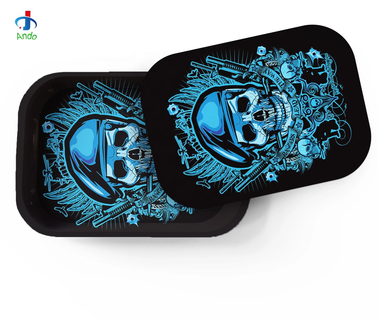 
Cheap Custom Rolling Tray Weed Raw, Factory Direct Metal Gold Food Serving Tray, Custom Logo Luxury Round Smoking Tin Ash Tray 