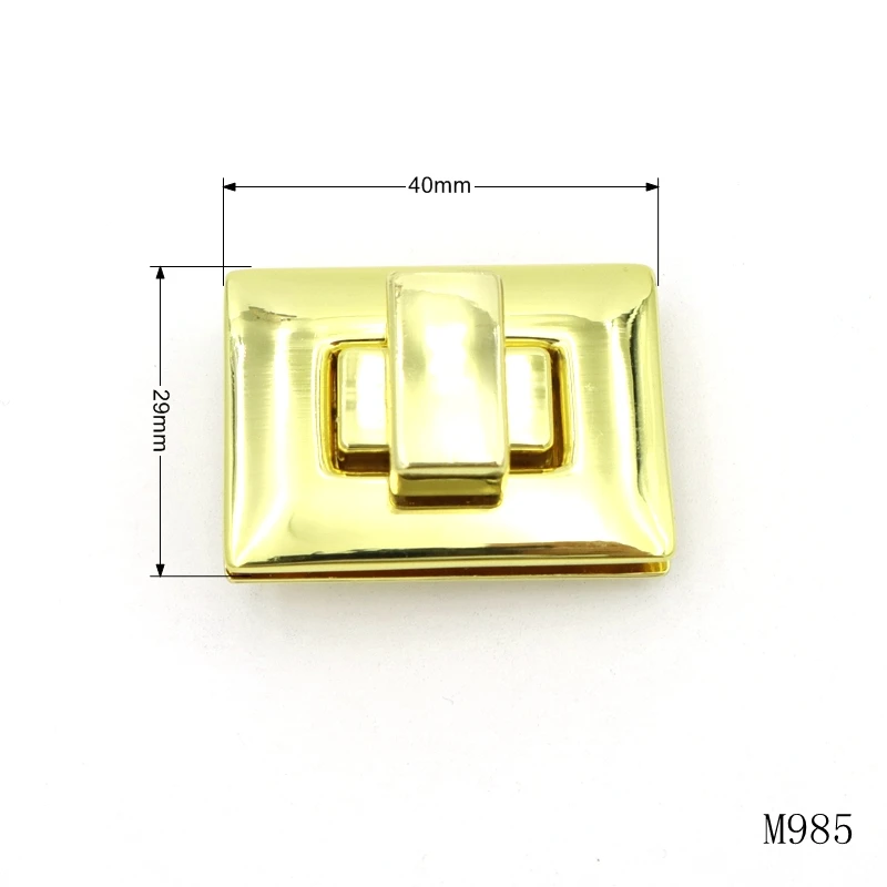 Bag Making Hardware Accessories Metal Turn Lock Twist Bag Lock Closure