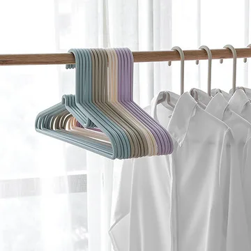 
Cheap price simple non-slip no trace plastic dress hangers for clothes 