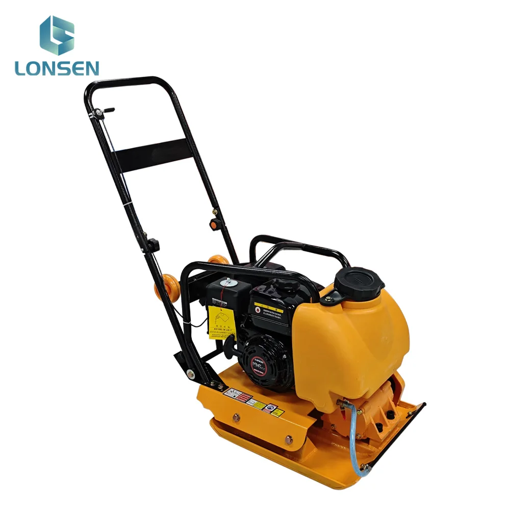 High Quality C90T Plate Compactor Gasoline Low Noise Level Manual Vibrating Plate Compactor with water tank