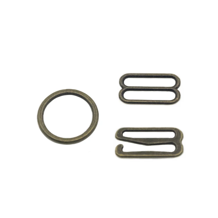 Factory Price Lingerie Sewing Crafts Alloy Metal Underwear Bra Sliders Ring Hook 15mm