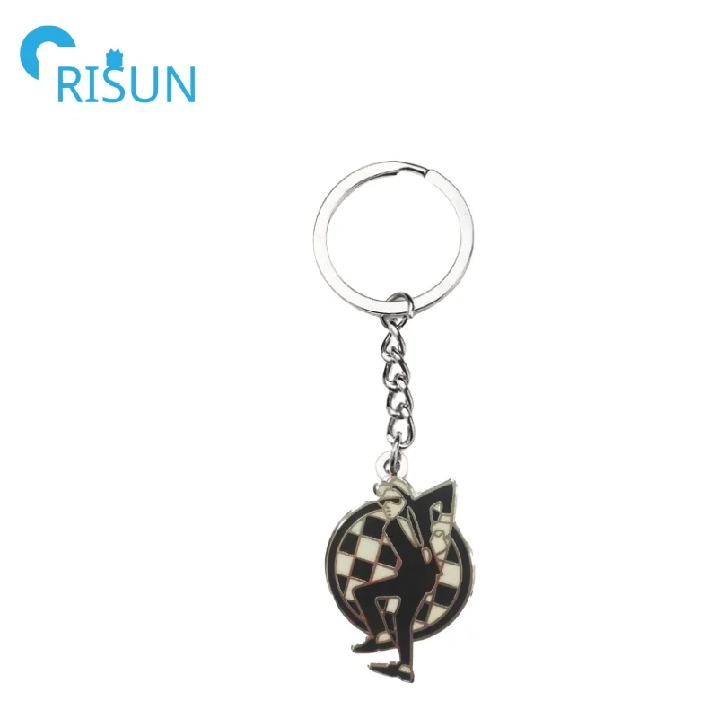 Manufacture Ska Dance Keyring Metal Custom Ska Dancer Dancing Woman Man Rude Girl Rude Boy Key Chain Ska Music Dancing Keychain