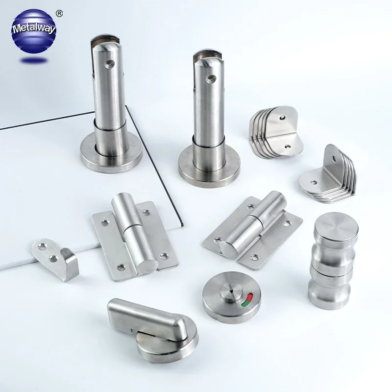 stainless steel material toilet cubicle hardware HPL toilet partition accessories
