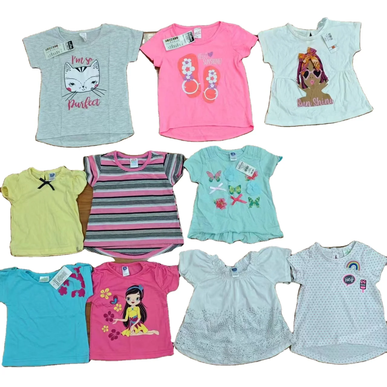 bales Leftover Overstock pants  Branded Kids Baby  Outfits Stock Lot t-shirts boys girls
