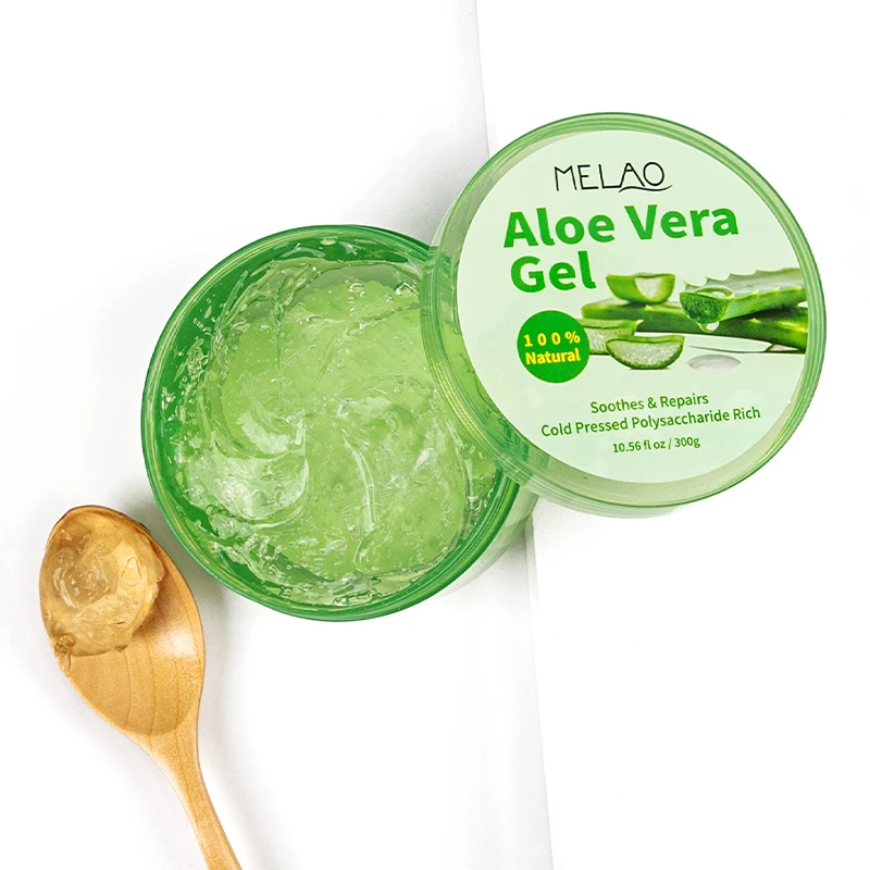 Korea private label best organic 100% pure natural extract moisturizing soothing after sun repair body face aloe vera gel