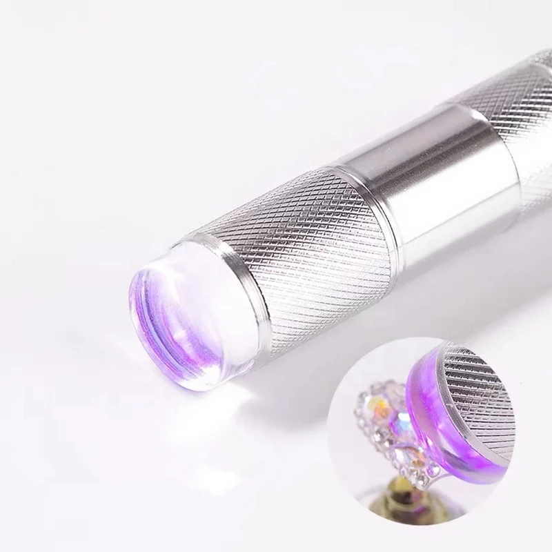 New Environmental nail press lamp nail art uv press light silicone stamper gel cure quick dry for nail art glitter flower dry