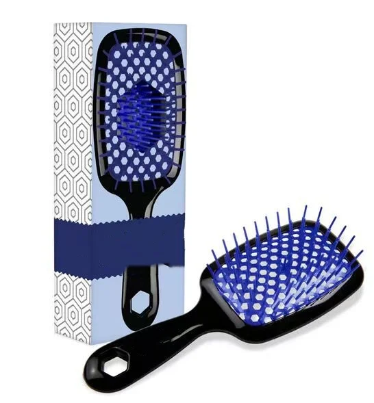 FH i Heat Un Brush Wet & Dry Detangling Hair Comb Custom Logo Nylon and ABS Plastic Handle for Home Salon Travel Use
