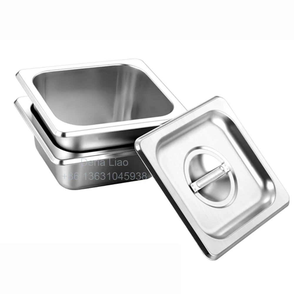 Factory High Quality Cheap Price Full Size Hotel Kitchen Stainless Steel Food Gastronorm GN Container Pan with lid