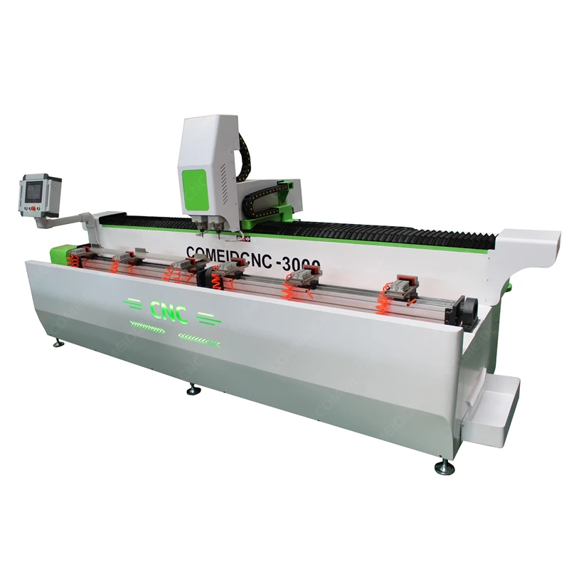 Aluminum Windows and Doors Cutting Machine Profile CNC Milling and Drilling with 3 Sides