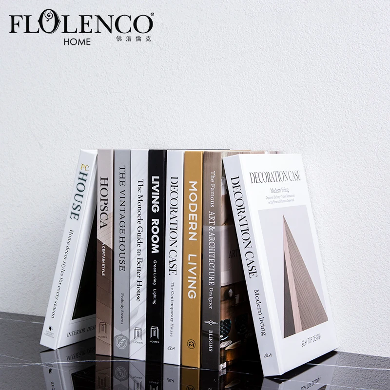 Flolenco Cardboard Props Fashion Decor Modern Home Decoration Photography Decorative Book