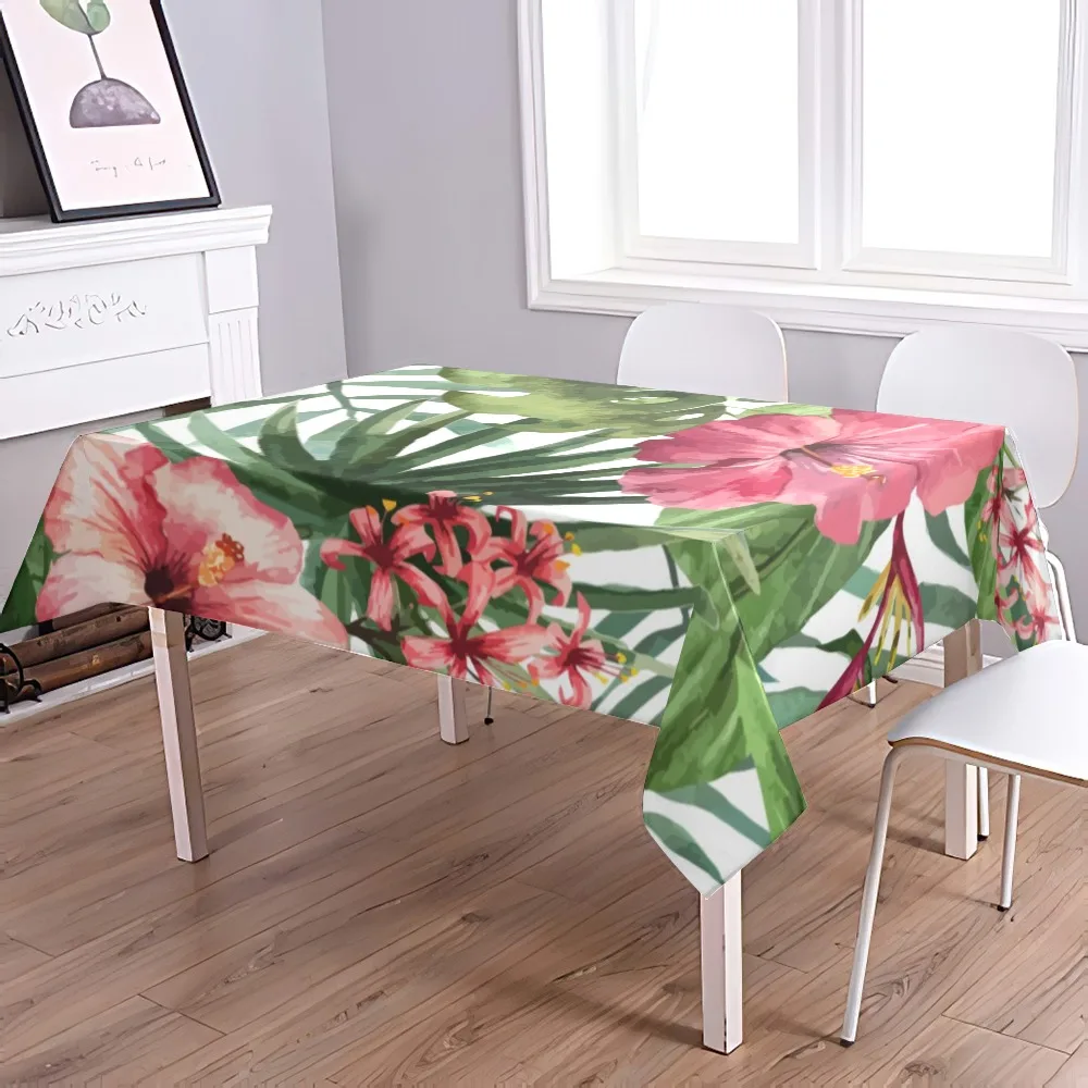 
 Цветочные покрытие стола ткани с высоким качеством цифрового печати Прямая продажа с Фабрики Пользовательские печатных скатерть водонепроницаемый полиэстер скатерть  