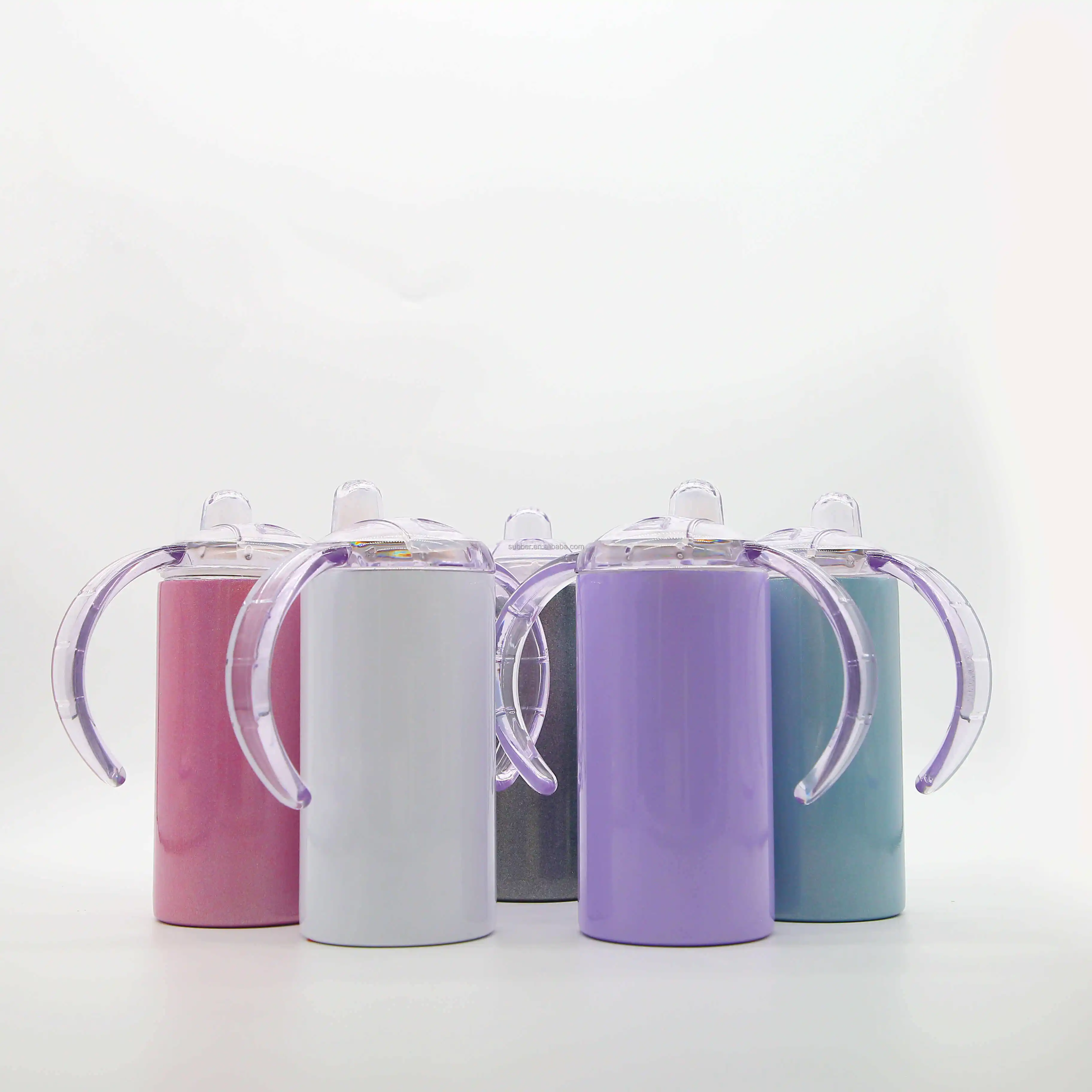 Factory Wholesale Double Wall Stainless Steel Kids Sippy Cup Blank Sublimation Sippy Pacifier Cup With Lid