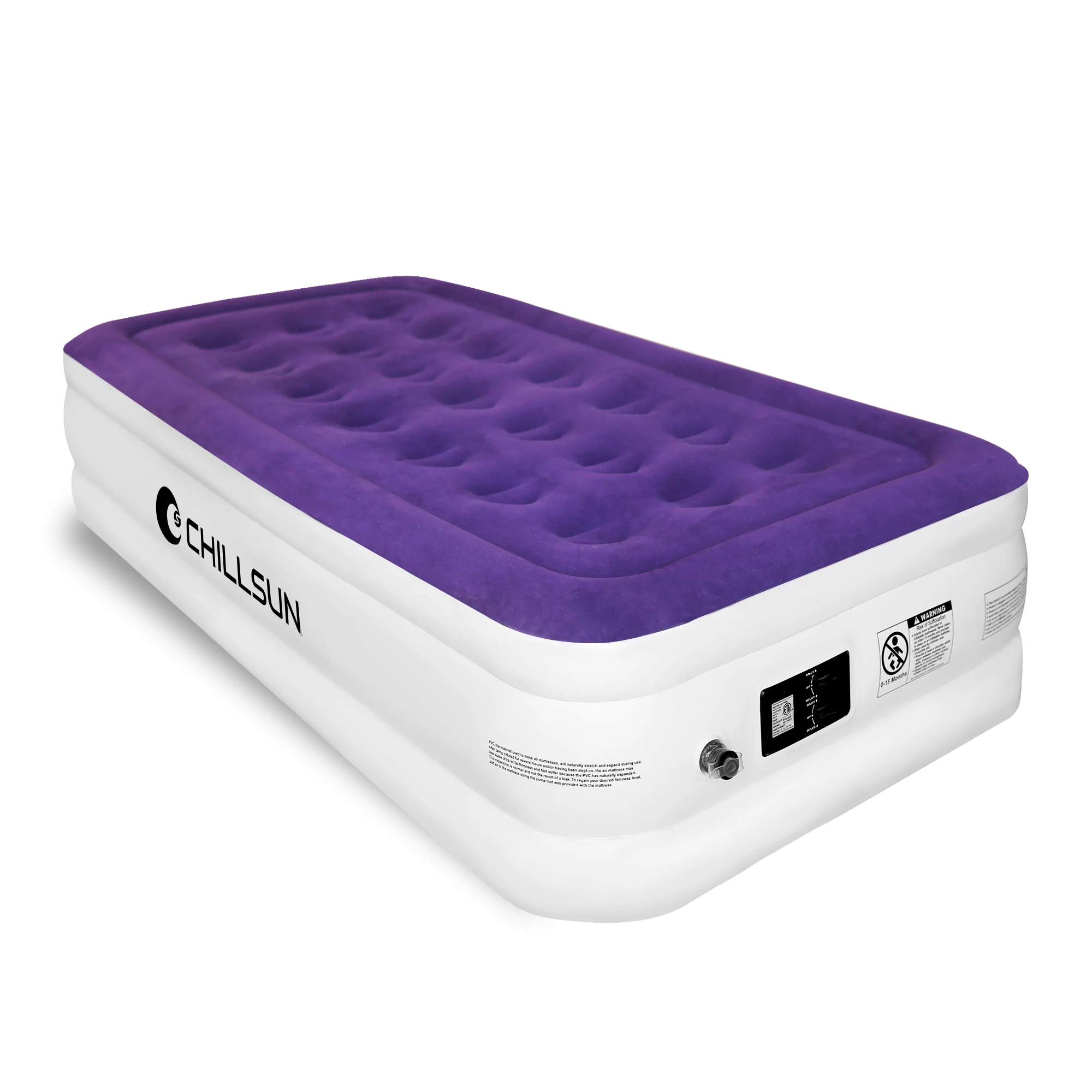 Amazon US Patent Double Chamber Inflatable Airbed Overseas Warehouse Delivery Air Mattress With Built In Pump