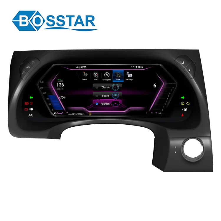  Интеллектуальный ЖК-измеритель скорости BOSSTAR с двойной системой Android автомобильный кластер инструментов для Nissan патруль