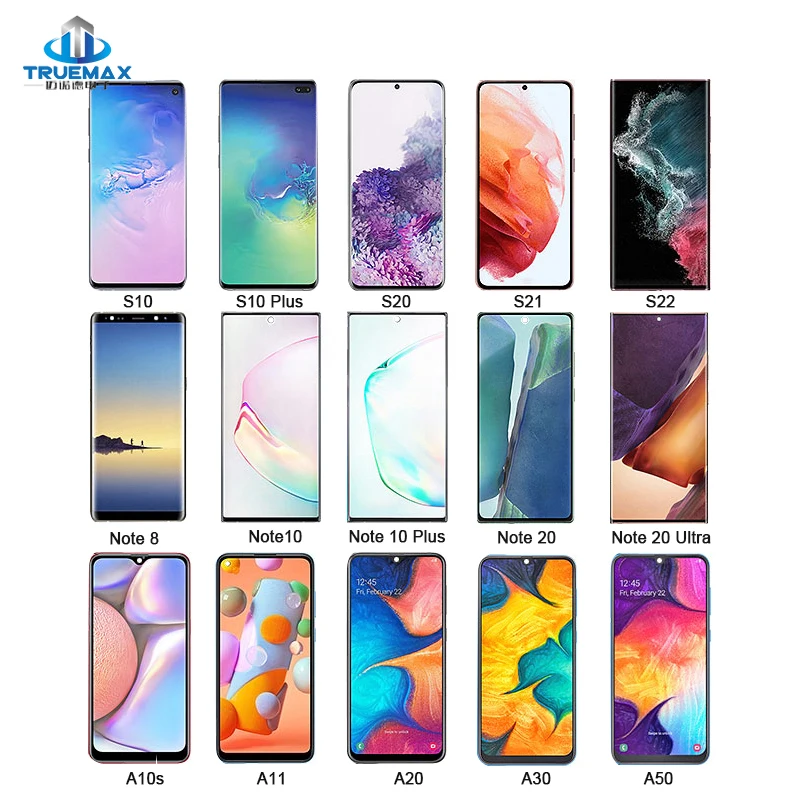 Original handy korea mobiles lcd for samsung galaxy s33 s22 ultra s21 s20 s10 plus s8 s7 a51 a40 a12 handy flex kabel display