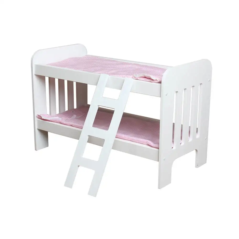 Preschool toy mini doll accessories kindergarten furniture toy doll crib with beddings Ebay hot sale wood toy for wholesale