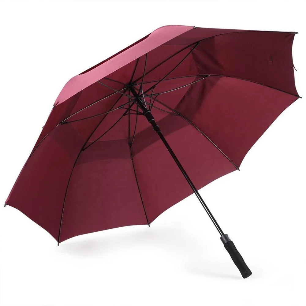 Extra Large Windproof Vented Golf Umbrellas With Logo Prints