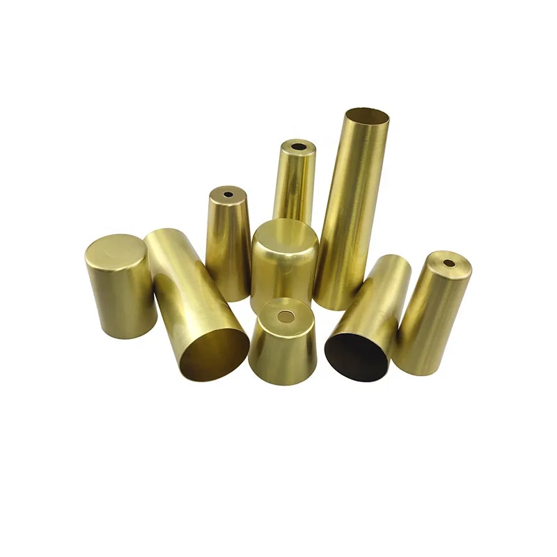 Brass Cover Tapered Sofa Metal Leg Covers Furniture Protective Chair Leg Cover