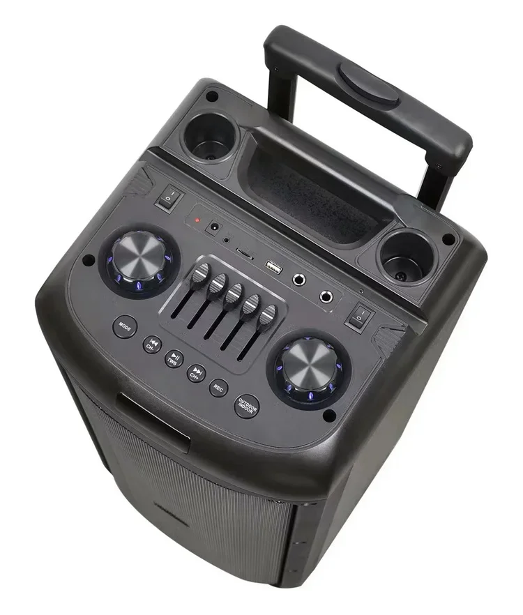 GY5052 Altavoces portatiles wireless outdoor sound box big bass and good sound portable dual 8 Inch trolley speaker for party