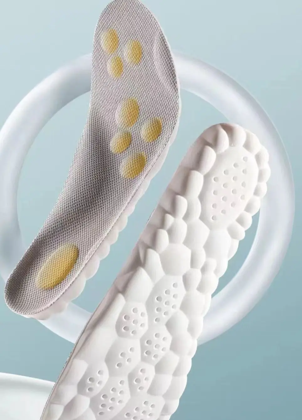 Comfortable Insole With High Elasticity Breathability Sweat Absorption Shock Absorption And Pain Relief Sports Insole