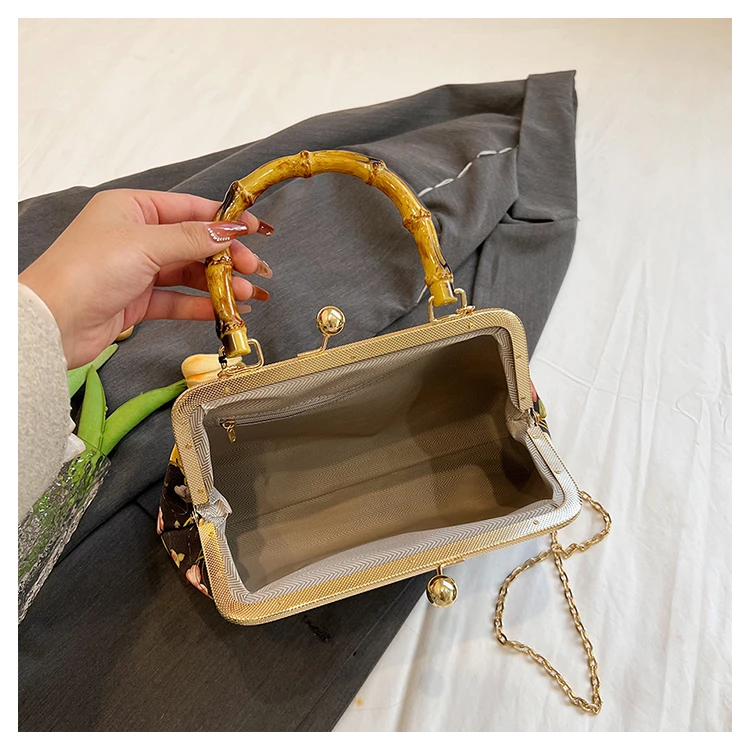 Designer New Chinese Style Qipao Tassel Evening Party Handheld Crossbody Bag for Women