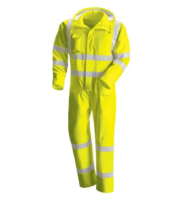 high visibility industrial mechanical engineering uniform workwear Yellow
