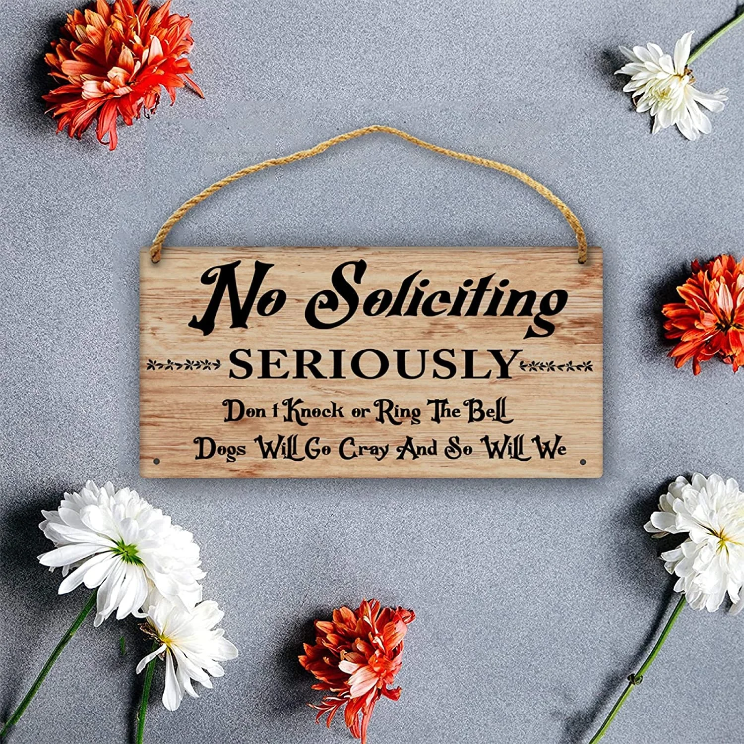 No Soliciting Please Sign Seriously Dont Make It Weird Funny 6x12in Hanging No Soliciting Sign Wood Plaque For Home Front Porch