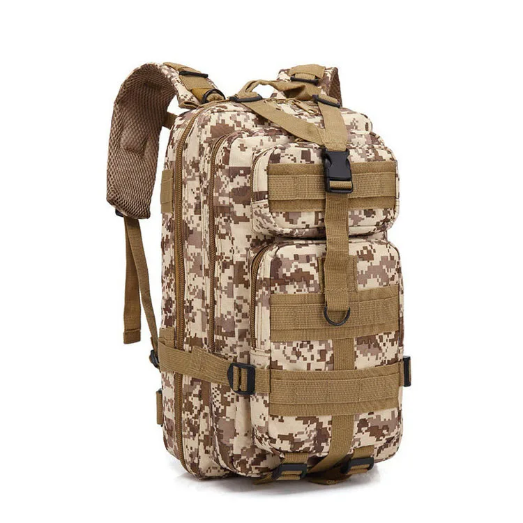 Camouflage Camo Green Leisure Designer Tactical Hiking Bag Mountain Hunt Camp Pack Outdoor Travel Sport Backpack for Men Women