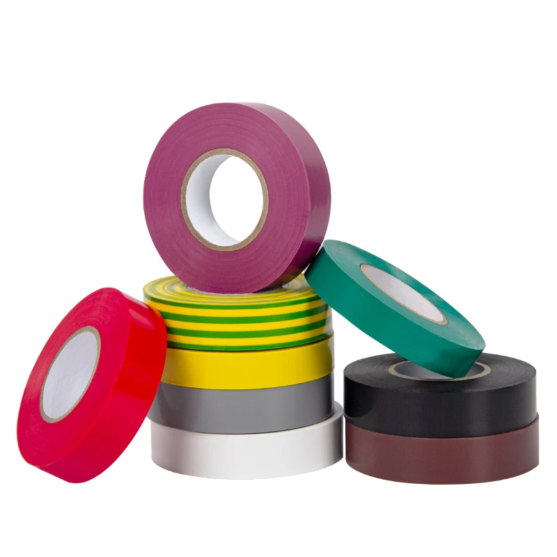 Good quality PVC electrical insulation high voltage tape made in China price electrical pvc tape high voltage vinyl tape