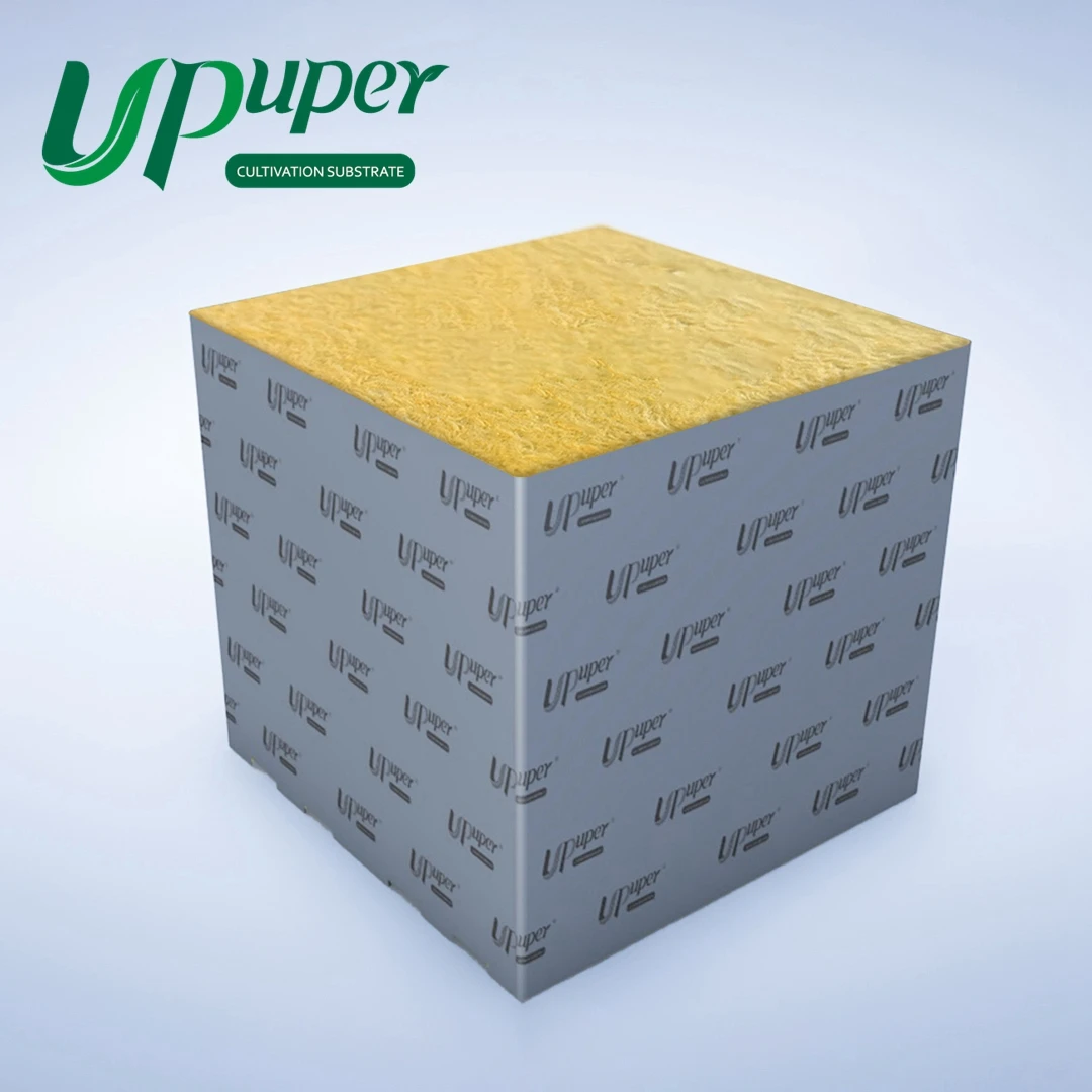 China manufacturer hydroponic box system UPuper rock wool cubes 8x8x8 grow blocks wholesale 20cm grow bag