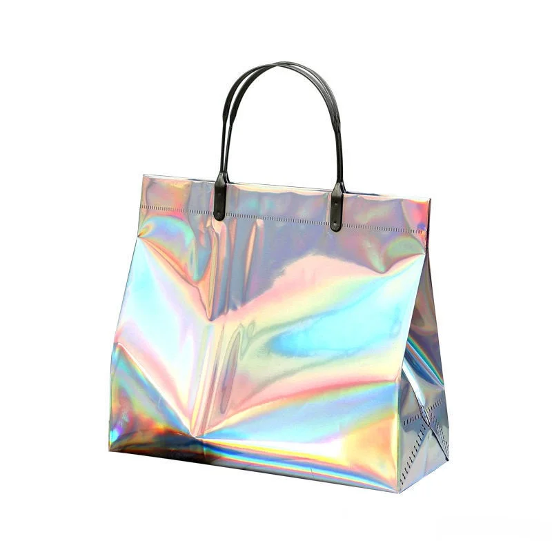 Custom Printing Home Textile Storage Clothes Packaging Bag PVC Tote Bag Button Packaging PP PE Bag