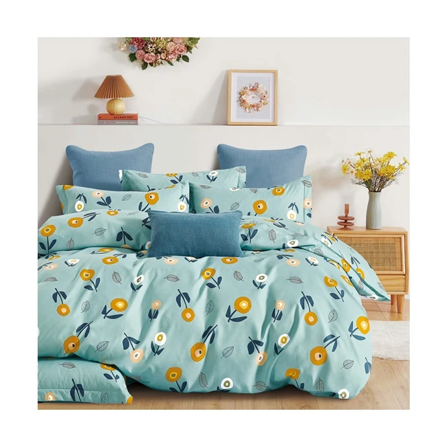 Luxury 130gsm  polyester fabric home Bedding India bed Cover bedspread Fabric