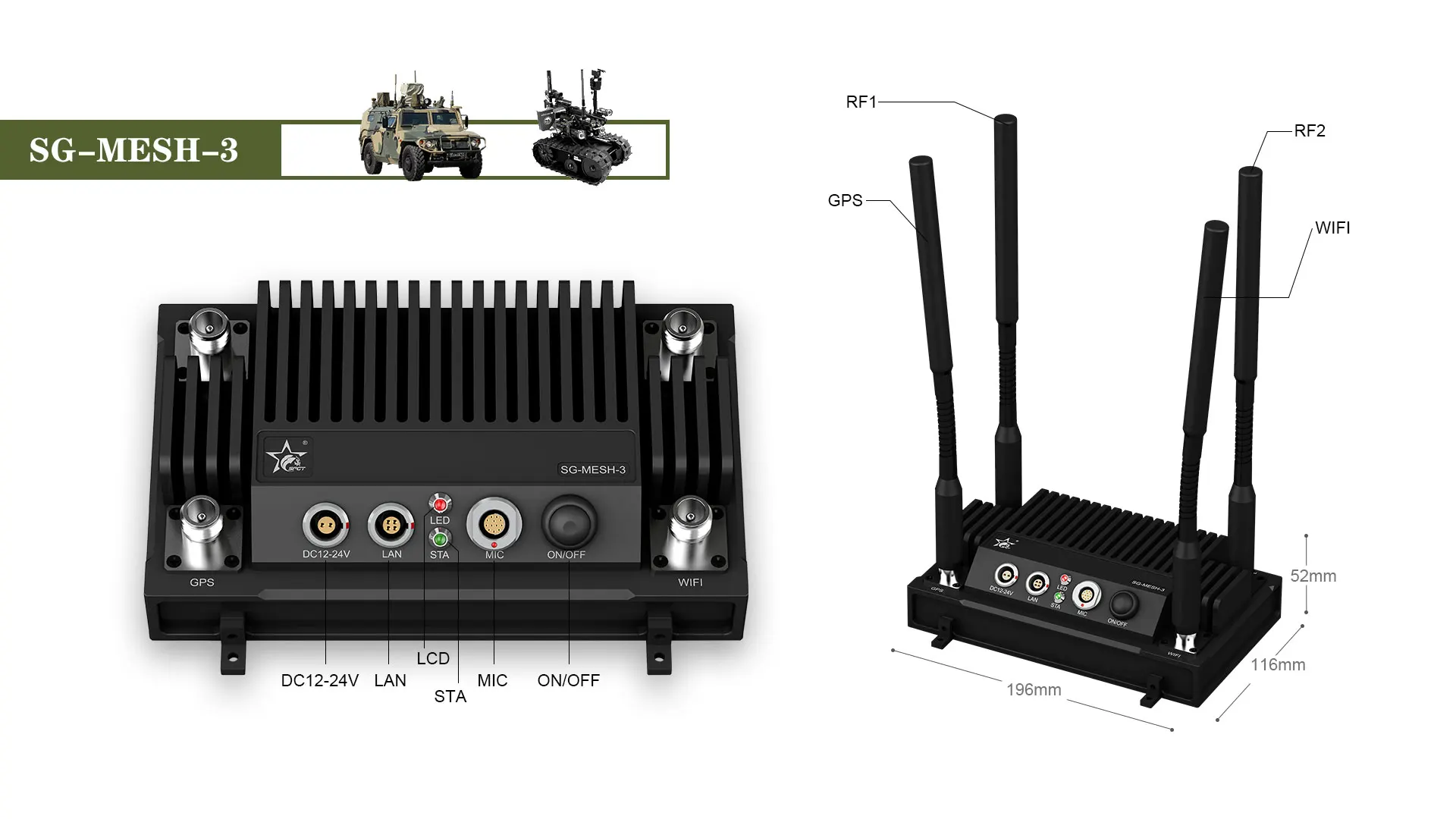 Wireless security protection products  IP MESH Video Transceiver radio monitoring receiver Networking System cofdm date link
