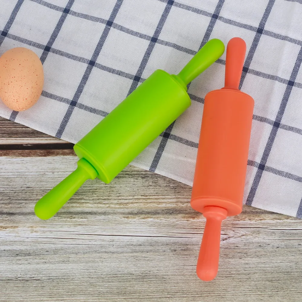 Baking utensils small plastic handle rolling pin food silicone non-stick flour stick roller rolling stick wholesaler