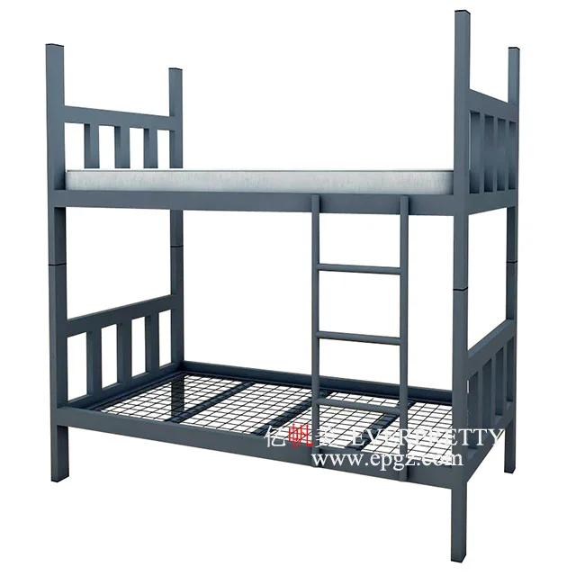 Durable Traditional Design School Dormitory Furniture Bunk Bed for Soldier Use