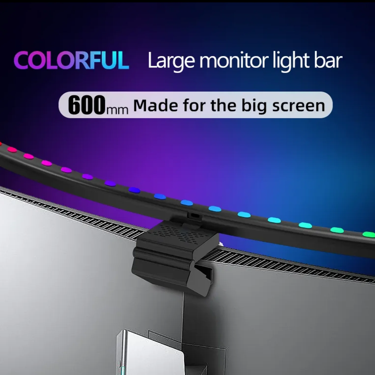 60cm RGB LED PC Laptop Screen Bar Curved Hanging Light Table Lamp Office Study Reading Computer monitor Light For LCD Monitor