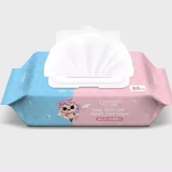 Factory spot baby hand and mouth wipes mother and baby care wet paper portable children hand and mouth cleaning wipes wholesale