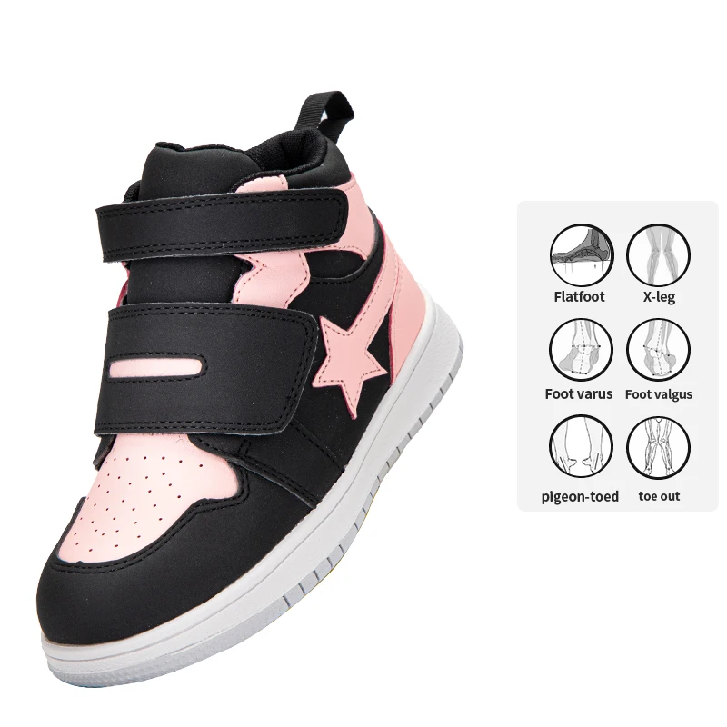 Princepard Breathable Kids Orthopedic Shoes Sport Spring Shoes For Children Walking Shoes For Flat Feet