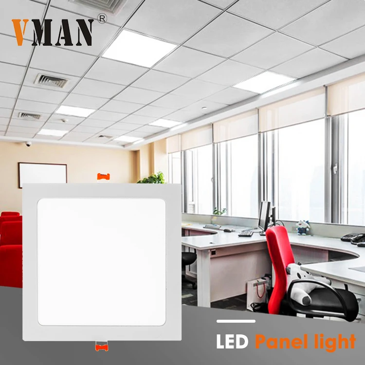 Cheap Price 3w 6w 9w 12w 18w 24w Leak-proof Office Supermarket Commercial Ceiling Recessed Slim LED Panel Light