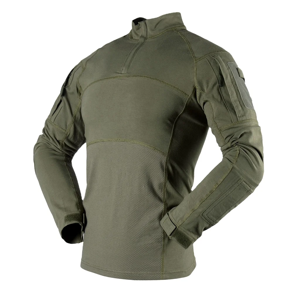 Knitted Stretch Frog Suit Long Sleeve Outdoor Shirt Tactical Camo  Training Suit Frog Uniform