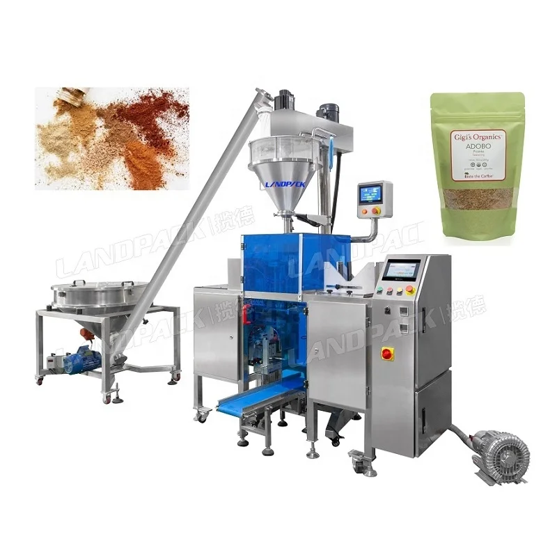 Порошковая предварительно изготовленная застежка-молния стоячая упаковка упаковочная машина