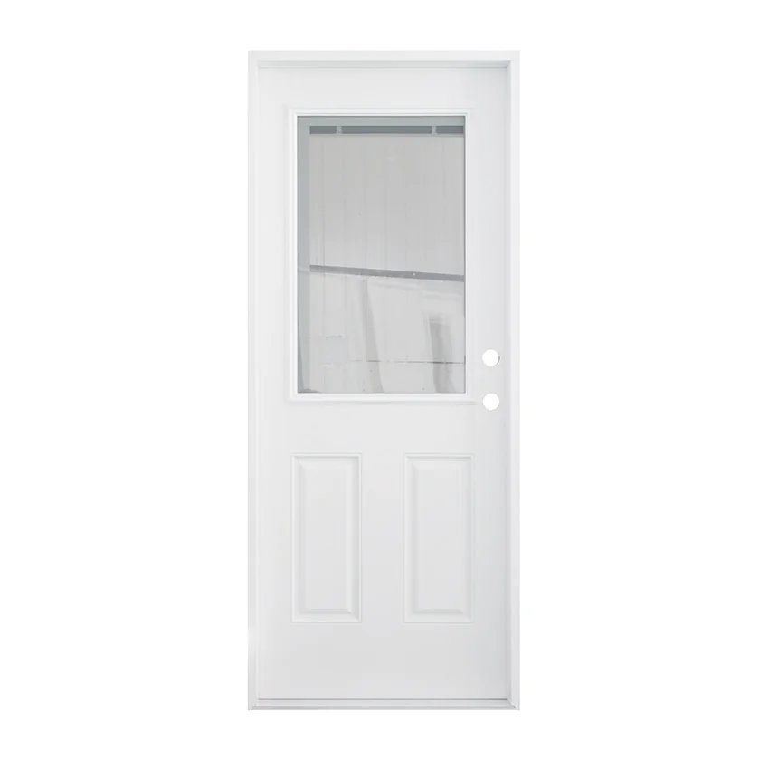 storm door fiberglass door modern designs exterior interior half view glass with mini blinds main door for home