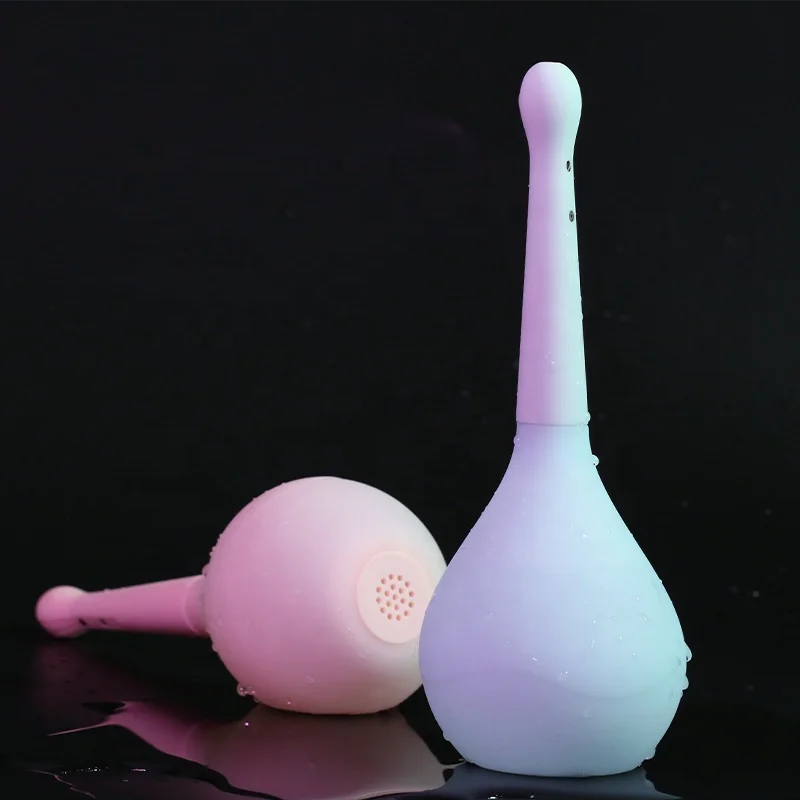 Medical Silicone Enema Masturbation Deep Cleaning Container Anal Douche Bulb Vagina Cleaner Health Hygiene Tool