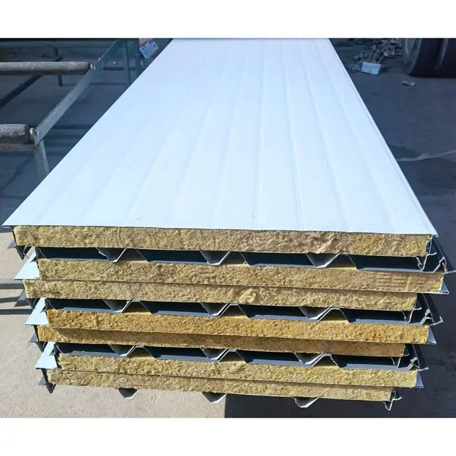 Rock wool panel sandwich