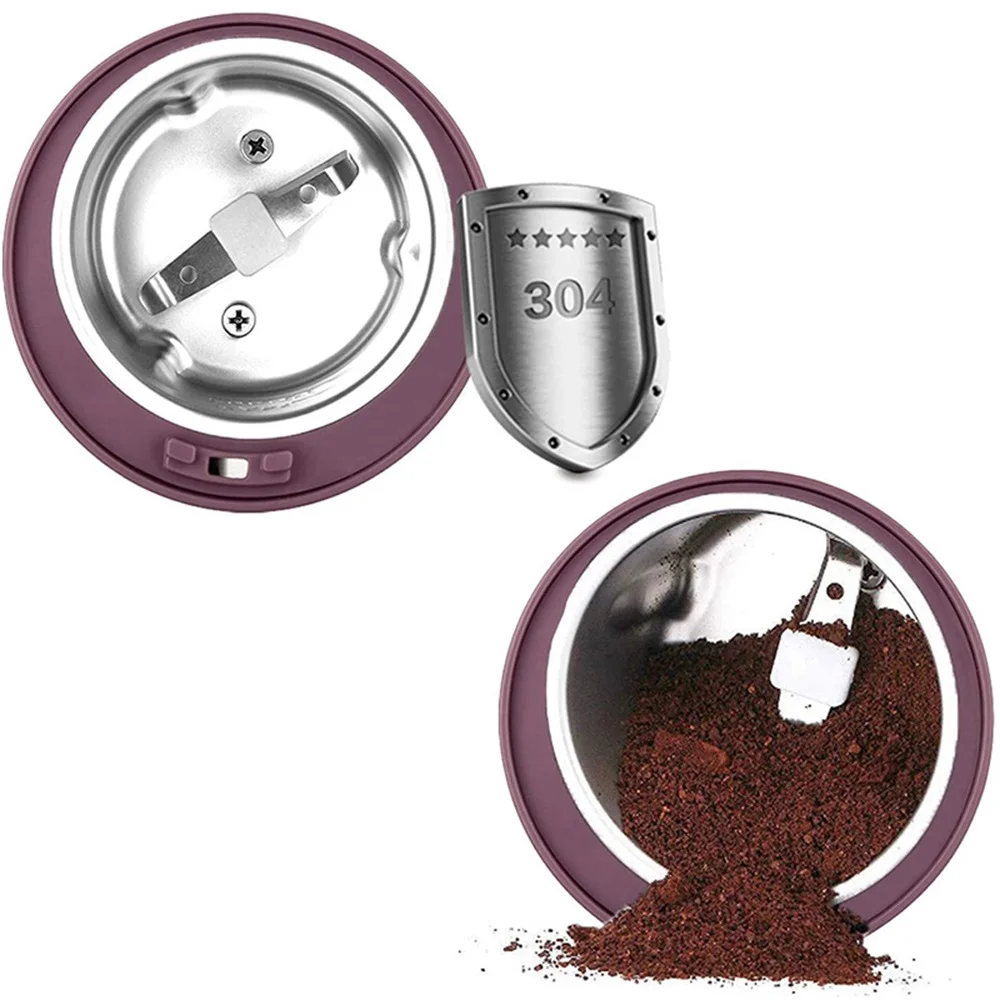 Mini Electronic Home Espresso Coffee Bean Spice Grinder Food Processor Multifunctional Coffee Grinder