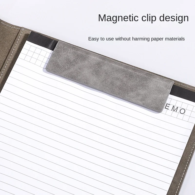 A4 Writing Clipboard Office Business Document Folder PU Leather Name Card Holder Meeting Pad Contract File Folder Letter Size